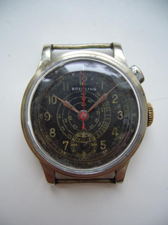 Breitling z pojedynczą koronką do obsługi chronografu